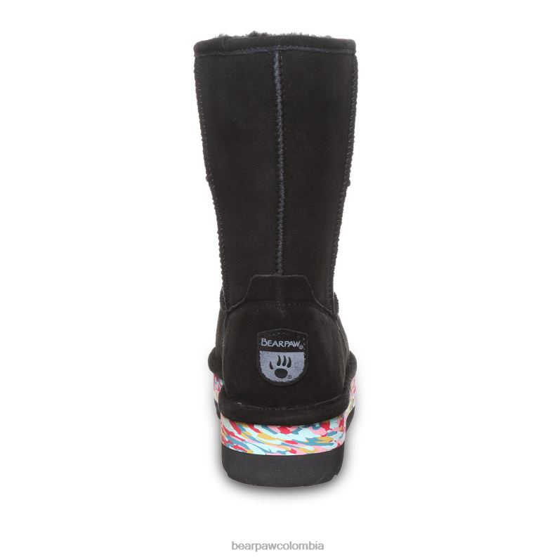 BEARPAW 8B2H37 botas negro múltiple mujer ella retro