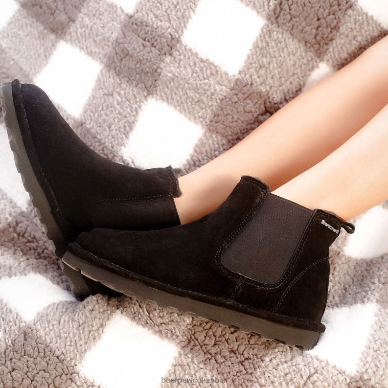 BEARPAW 8B2H38 botas negro mujer dibujó