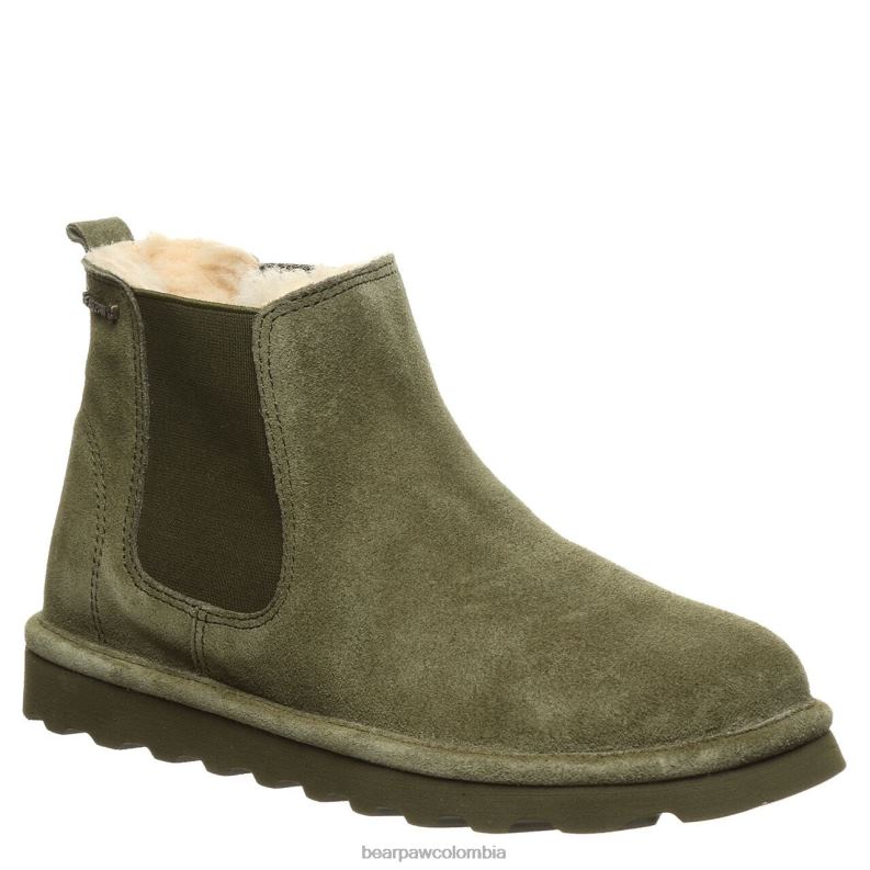 BEARPAW 8B2H49 botas oliva oscuro mujer dibujó