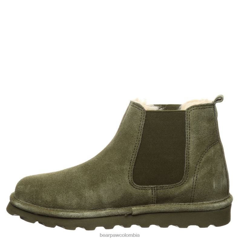 BEARPAW 8B2H49 botas oliva oscuro mujer dibujó