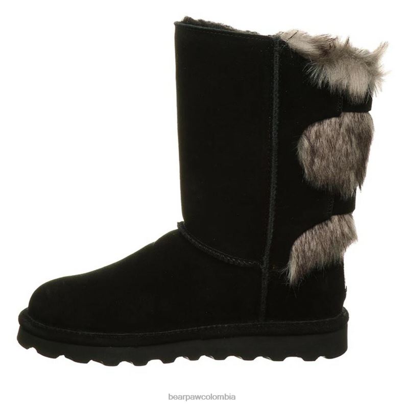 BEARPAW 8B2H63 botas negro mujer eloise ancho