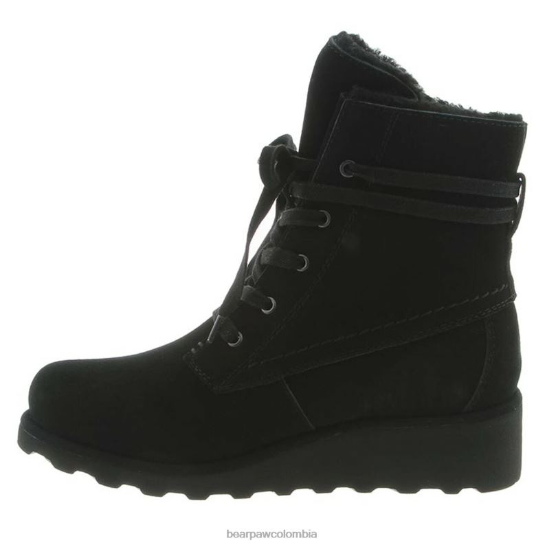 BEARPAW 8B2H65 botas negro mujer krista ancho