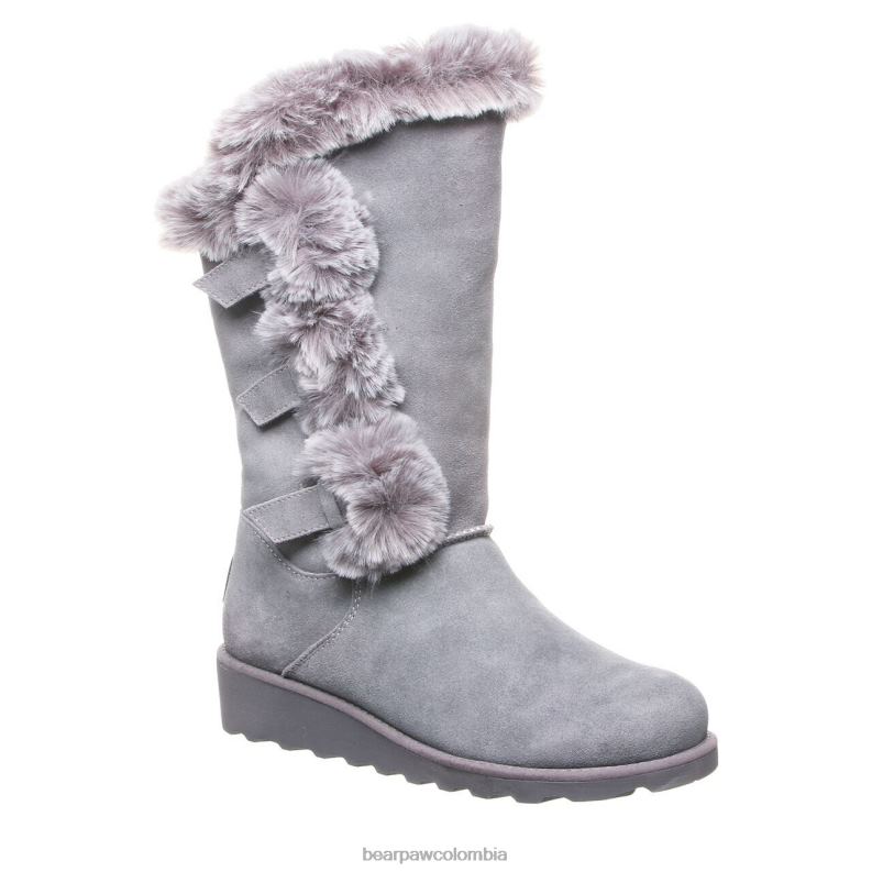 BEARPAW 8B2H69 botas niebla gris mujer genevieve