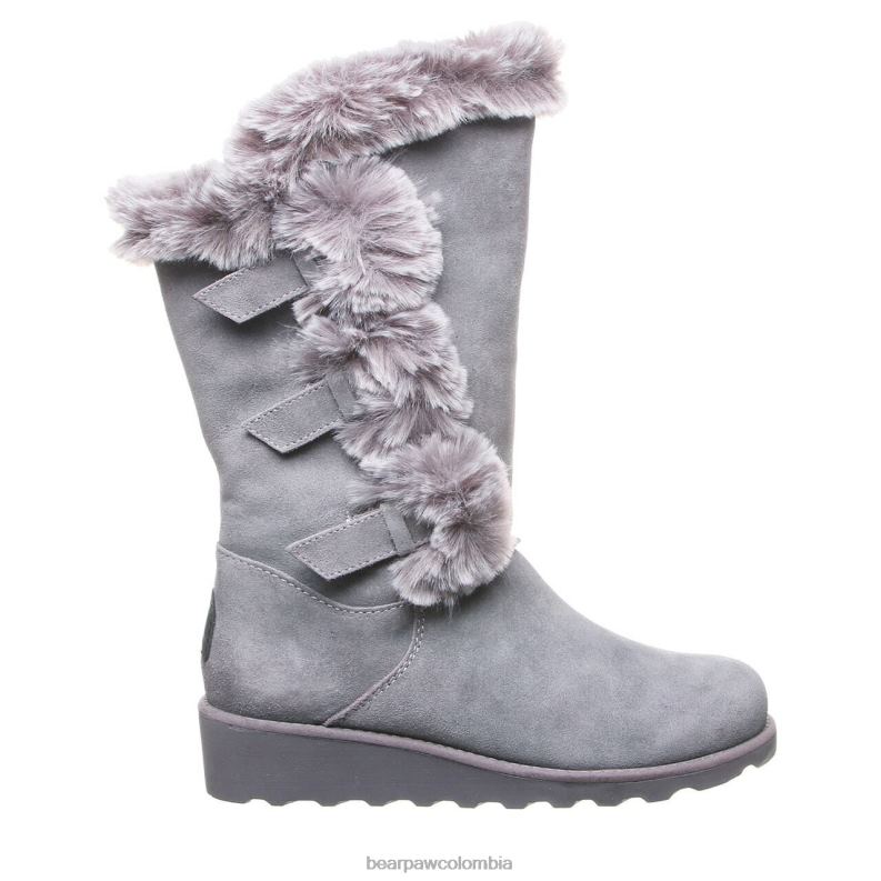 BEARPAW 8B2H69 botas niebla gris mujer genevieve