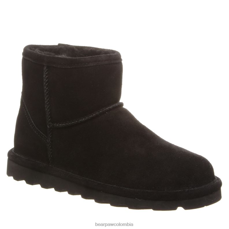 BEARPAW 8B2H80 botas negro mujer alyssa ancho