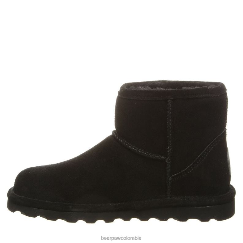 BEARPAW 8B2H80 botas negro mujer alyssa ancho