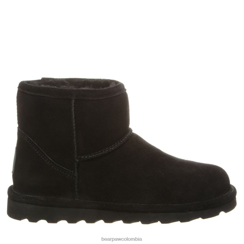 BEARPAW 8B2H80 botas negro mujer alyssa ancho