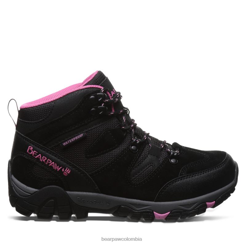 BEARPAW 8B2H340 caminantes negro/fucsia mujer Córcega