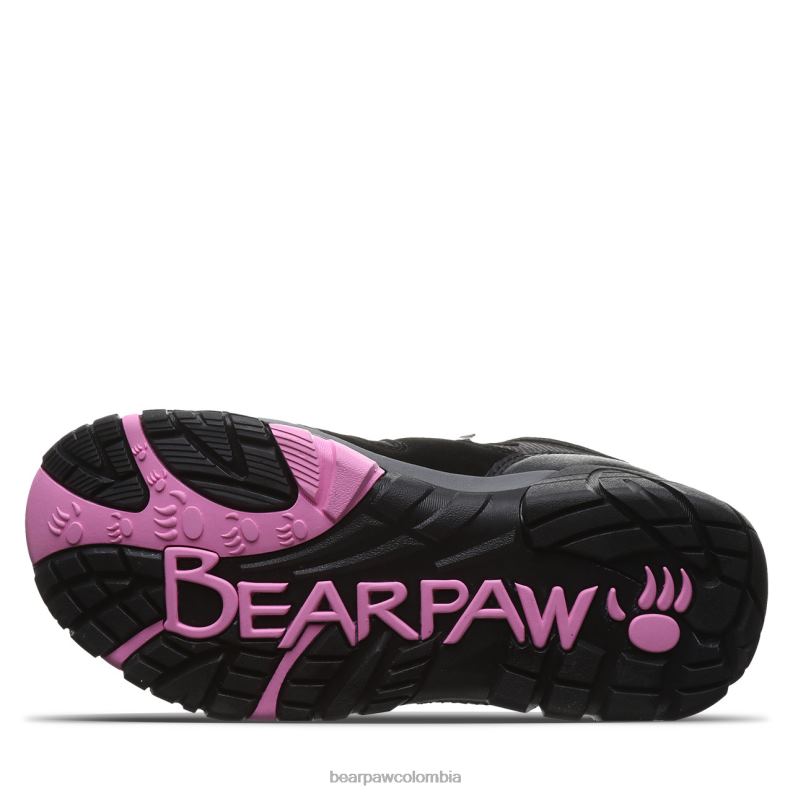 BEARPAW 8B2H340 caminantes negro/fucsia mujer Córcega