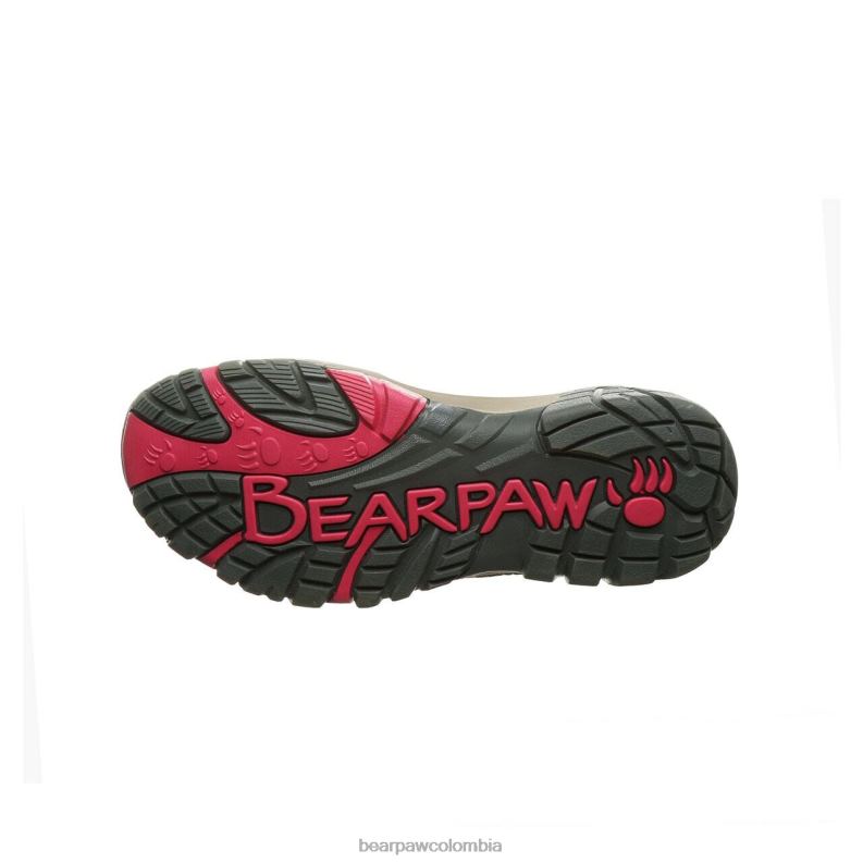 BEARPAW 8B2H353 caminantes gris pardo mujer Córcega