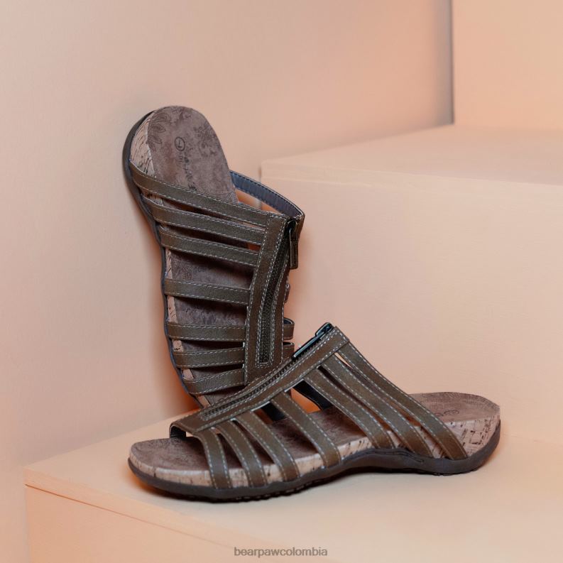 BEARPAW 8B2H361 sandalias marrón mujer sabrina