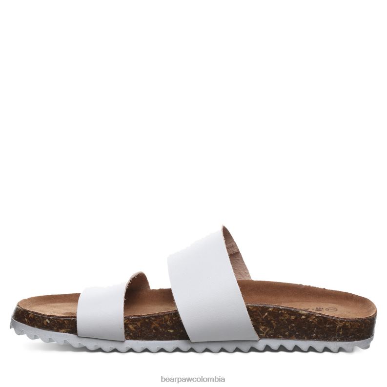 BEARPAW 8B2H366 sandalias blanco mujer marlette