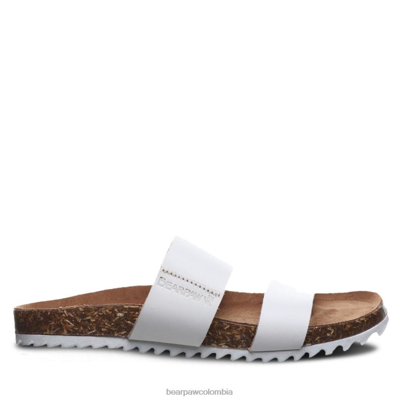 BEARPAW 8B2H366 sandalias blanco mujer marlette