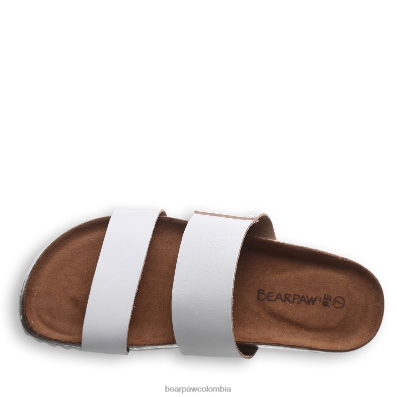 BEARPAW 8B2H366 sandalias blanco mujer marlette