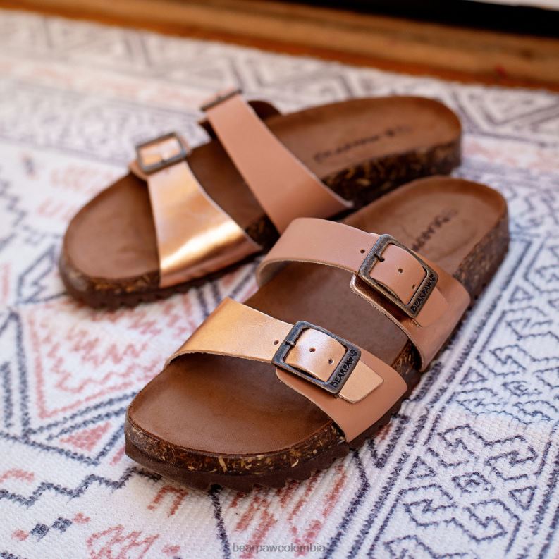 BEARPAW 8B2H370 sandalias equipaje/oro rosa mujer julieta ii