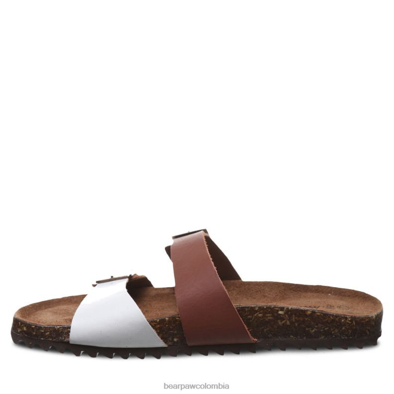 BEARPAW 8B2H371 sandalias sillín/blanco mujer julieta ii