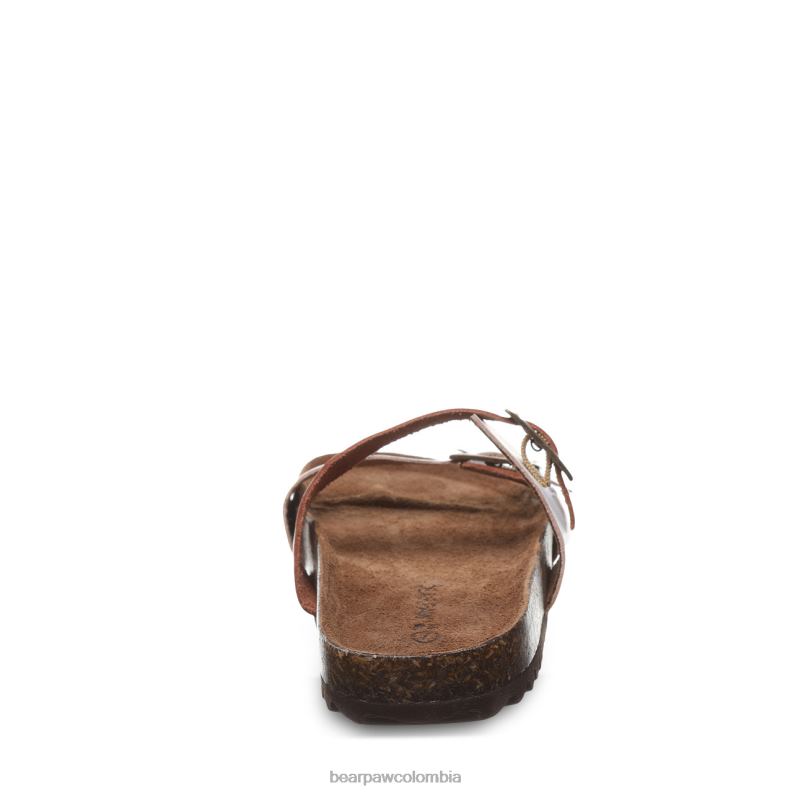 BEARPAW 8B2H371 sandalias sillín/blanco mujer julieta ii