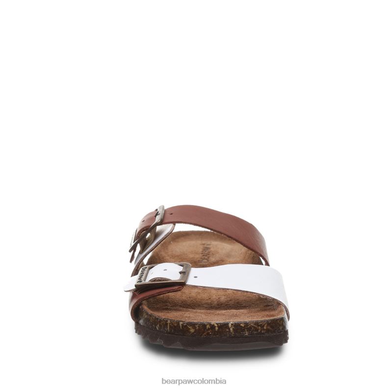 BEARPAW 8B2H371 sandalias sillín/blanco mujer julieta ii