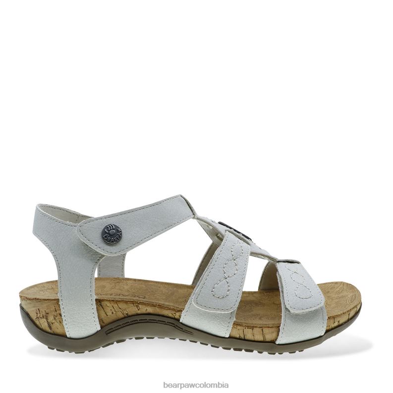 BEARPAW 8B2H376 sandalias hueso mujer ridley ii de ancho