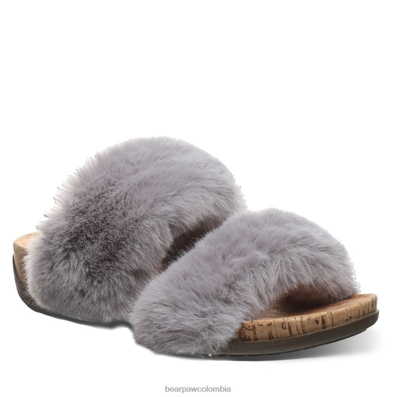 BEARPAW 8B2H397 sandalias niebla gris mujer analia
