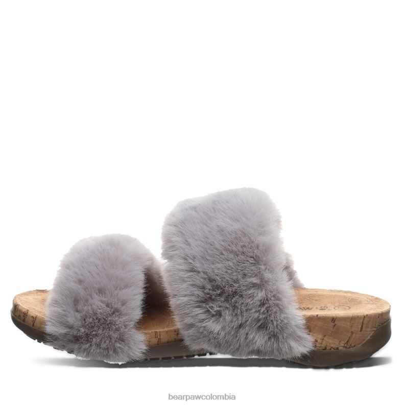 BEARPAW 8B2H397 sandalias niebla gris mujer analia