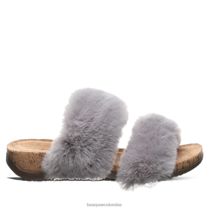 BEARPAW 8B2H397 sandalias niebla gris mujer analia