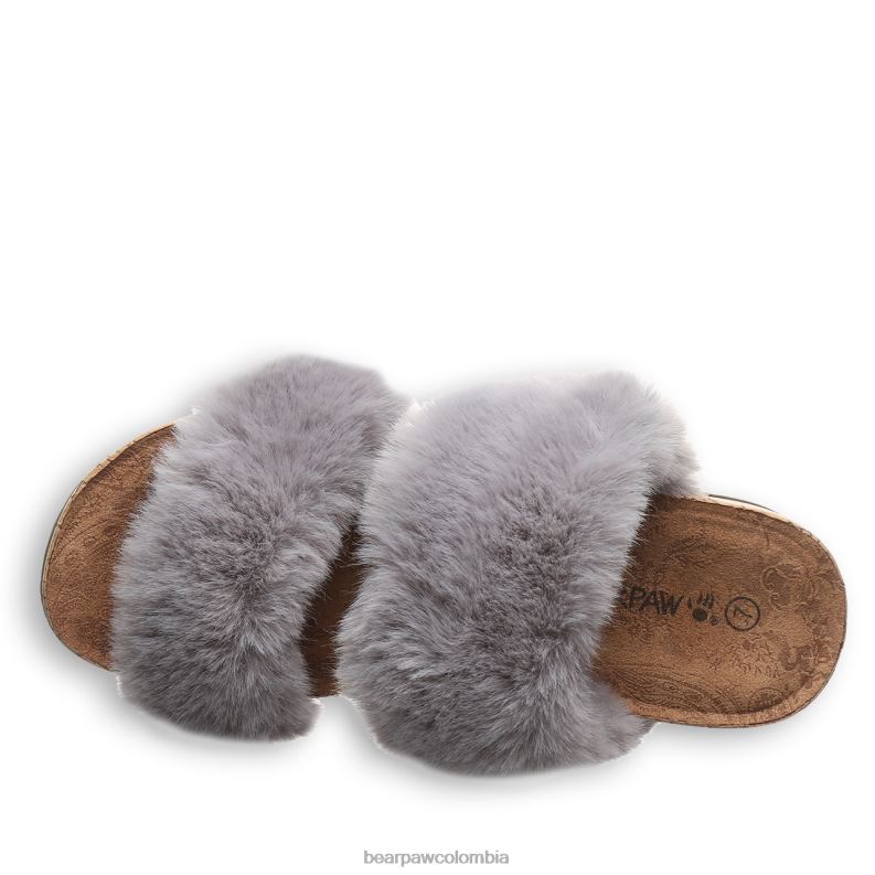 BEARPAW 8B2H397 sandalias niebla gris mujer analia