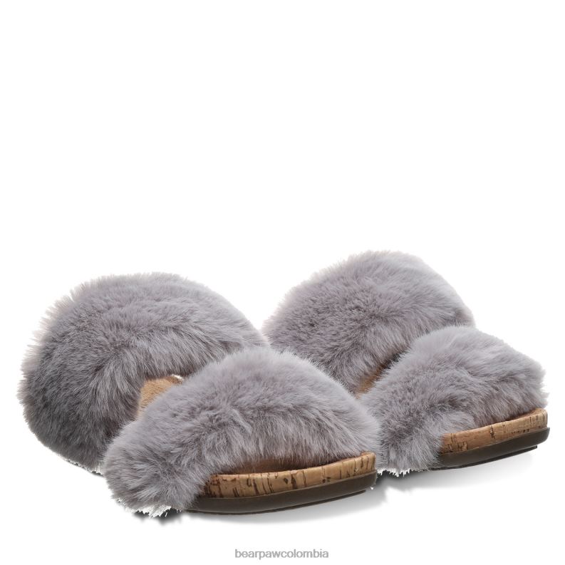 BEARPAW 8B2H397 sandalias niebla gris mujer analia