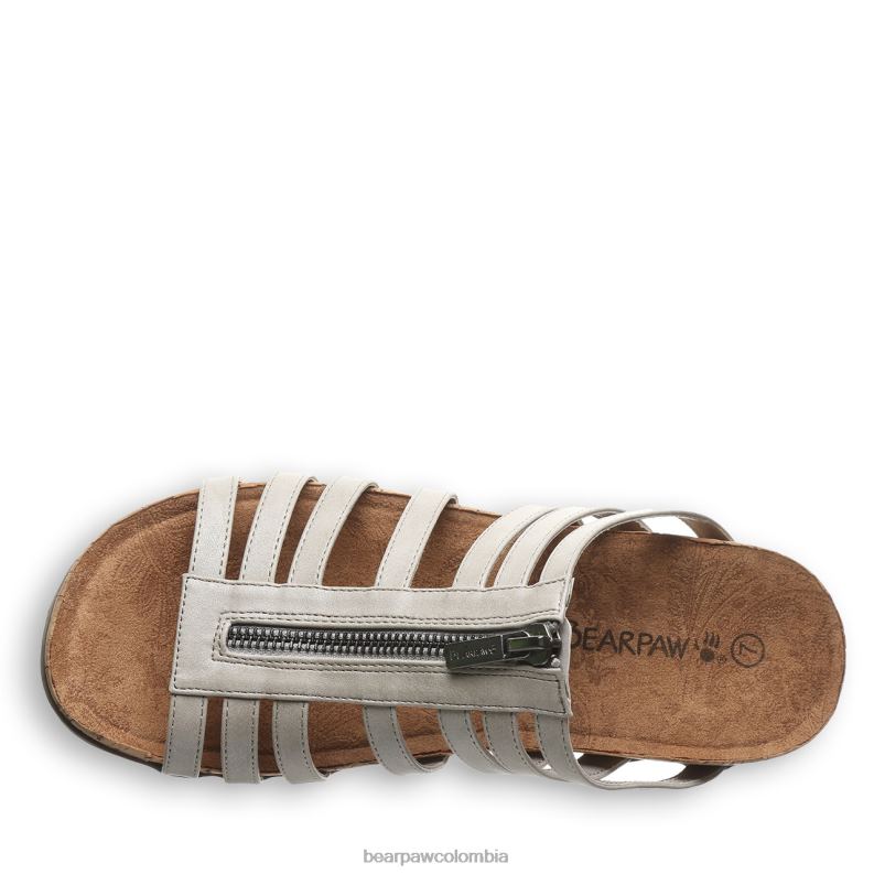 BEARPAW 8B2H401 sandalias plata mujer sabrina