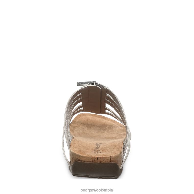 BEARPAW 8B2H401 sandalias plata mujer sabrina
