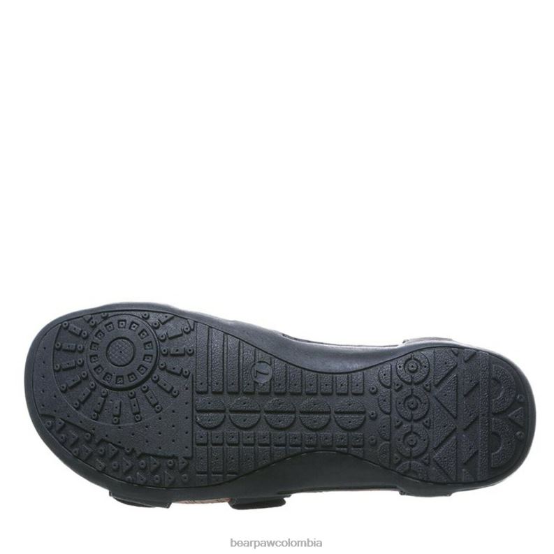 BEARPAW 8B2H407 sandalias negro mujer ridley ancho