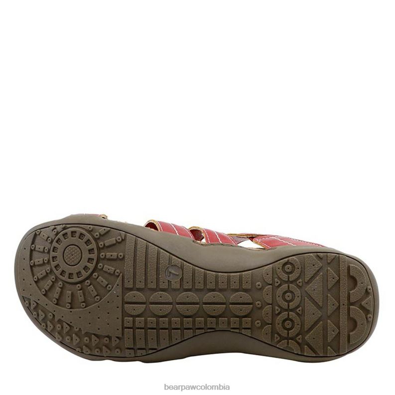 BEARPAW 8B2H414 sandalias rojo mujer kai