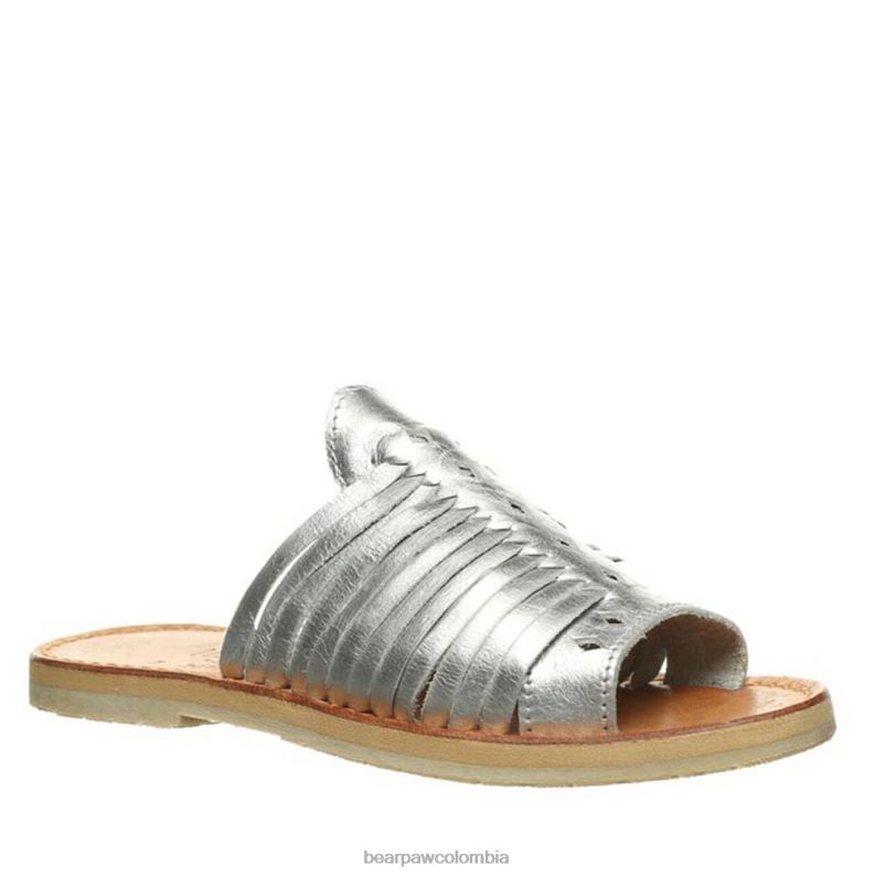BEARPAW 8B2H428 sandalias plata mujer rosa