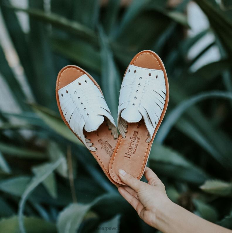 BEARPAW 8B2H430 sandalias blanco mujer rosa