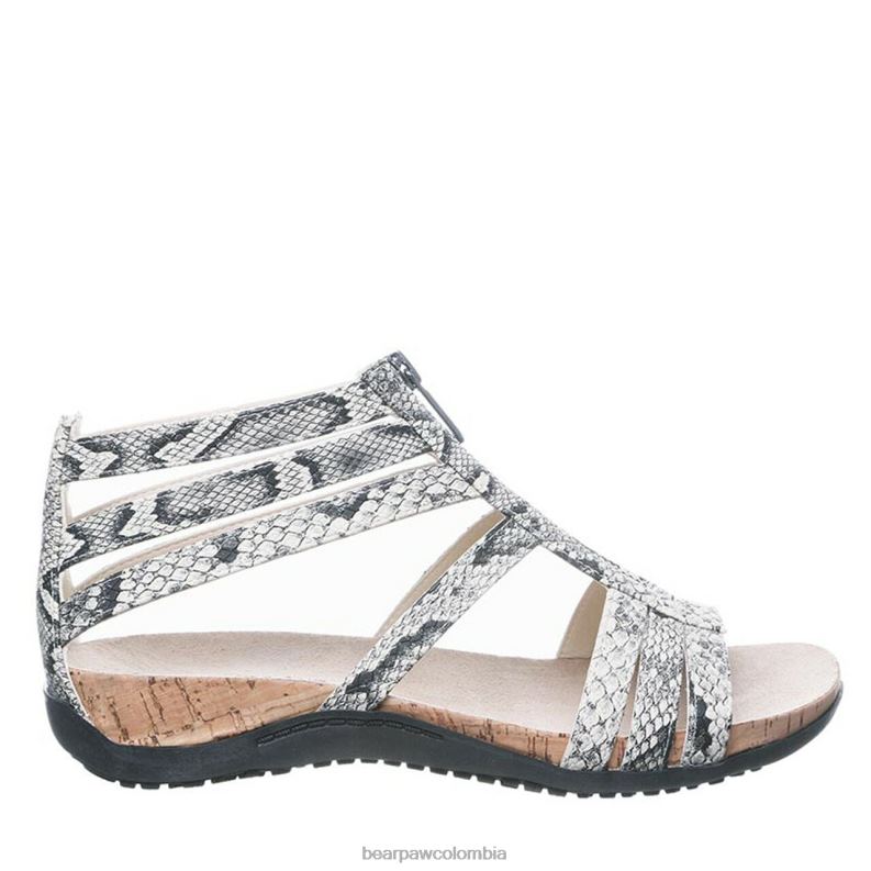 BEARPAW 8B2H434 sandalias hueso mujer layla ancho