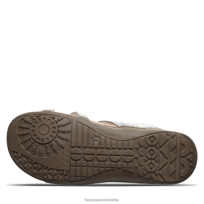 BEARPAW 8B2H442 sandalias plata mujer adular