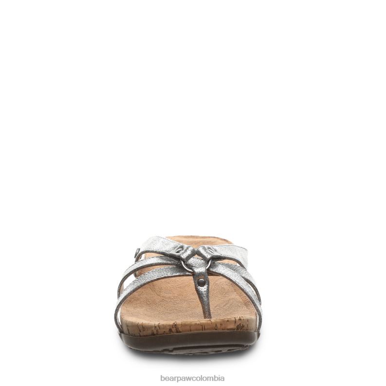 BEARPAW 8B2H442 sandalias plata mujer adular
