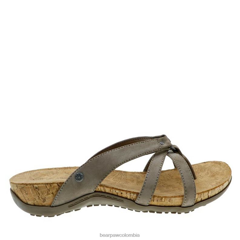 BEARPAW 8B2H443 sandalias champiñón mujer adular