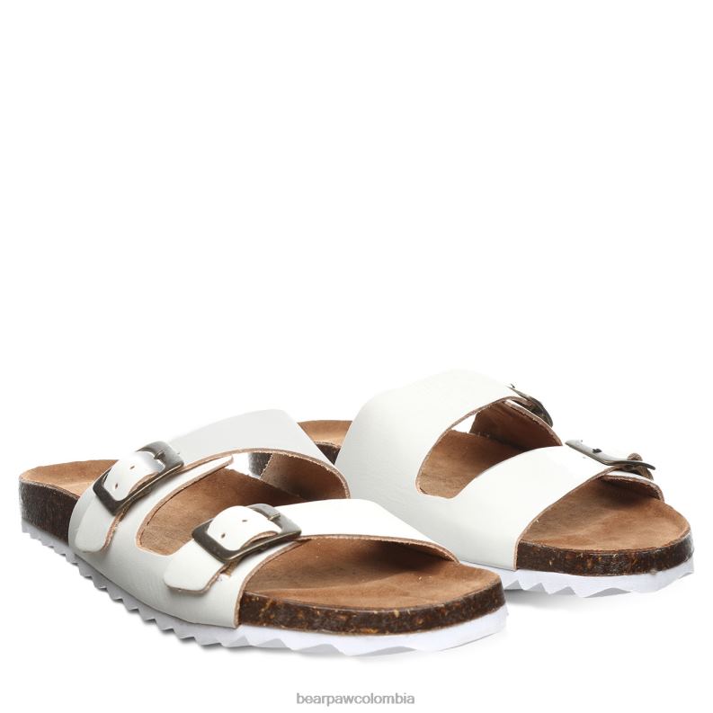 BEARPAW 8B2H458 sandalias blanco mujer julieta