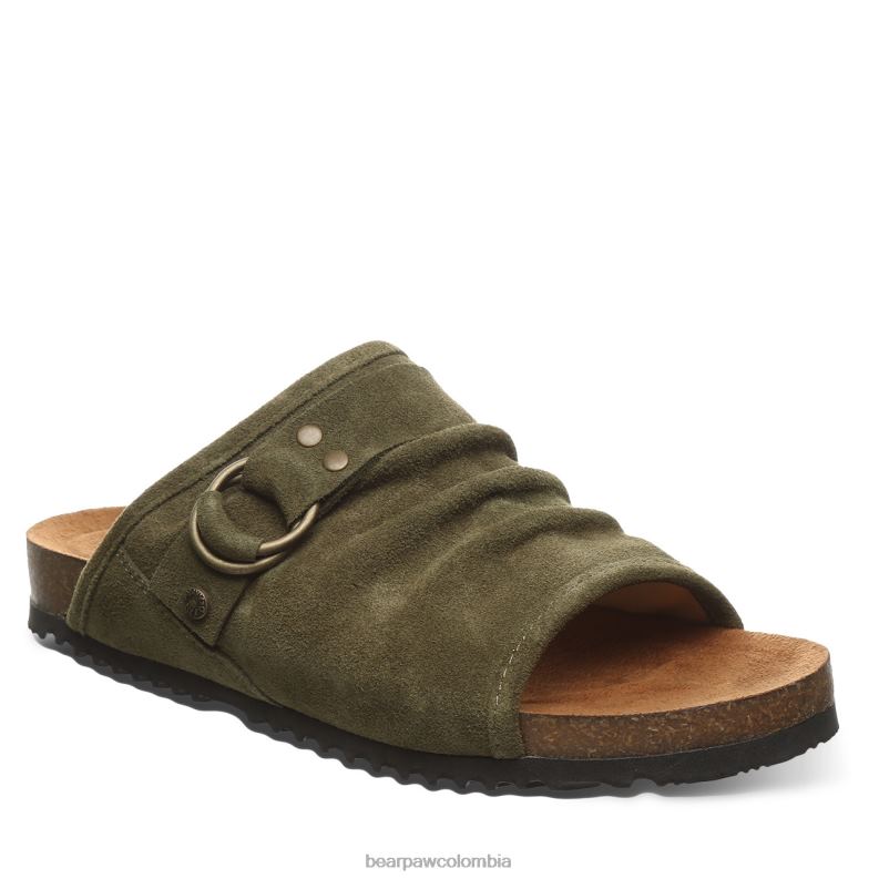 BEARPAW 8B2H464 sandalias oliva oscuro mujer lilia