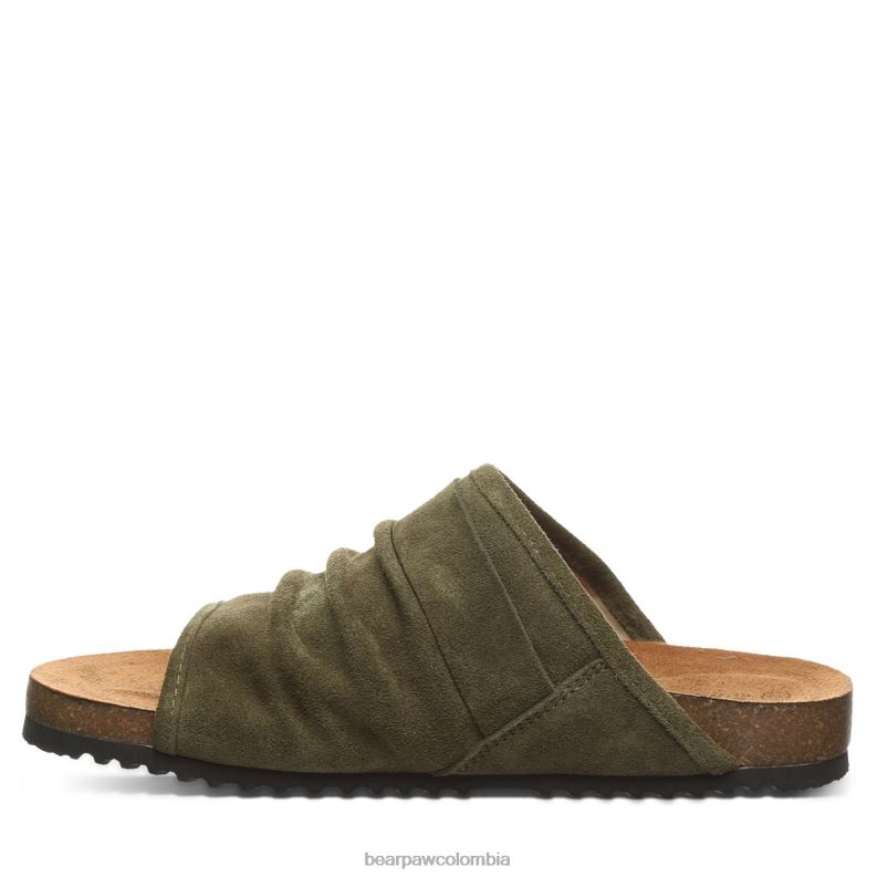 BEARPAW 8B2H464 sandalias oliva oscuro mujer lilia