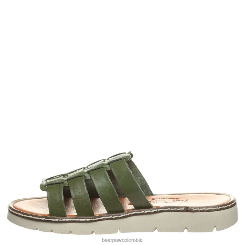 BEARPAW 8B2H482 sandalias verde militar mujer vanessa