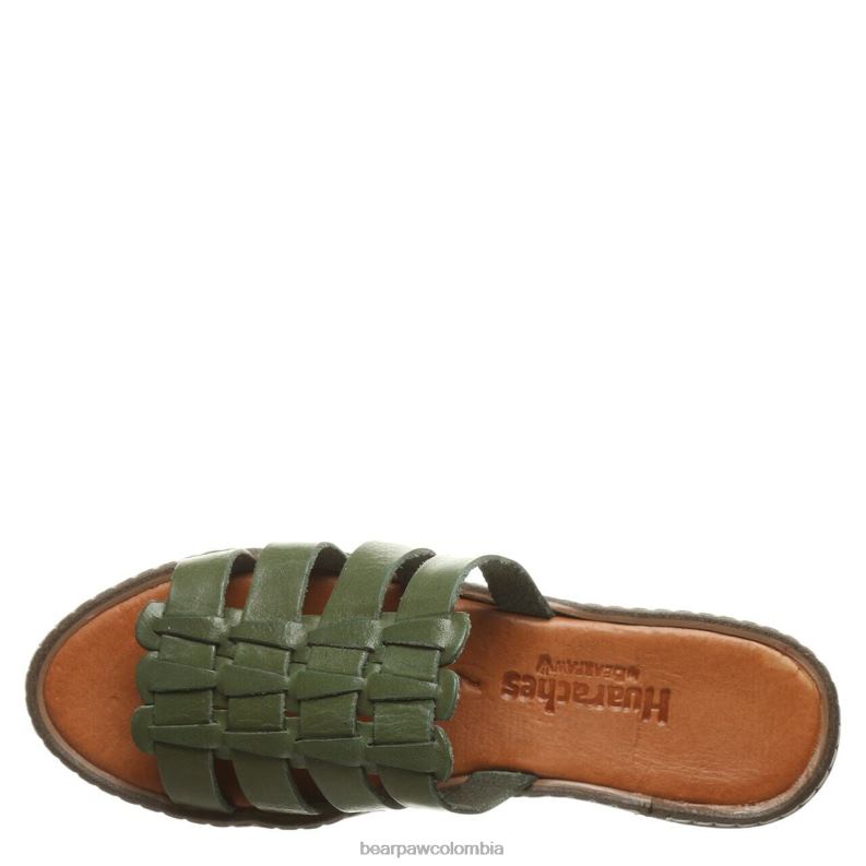 BEARPAW 8B2H482 sandalias verde militar mujer vanessa