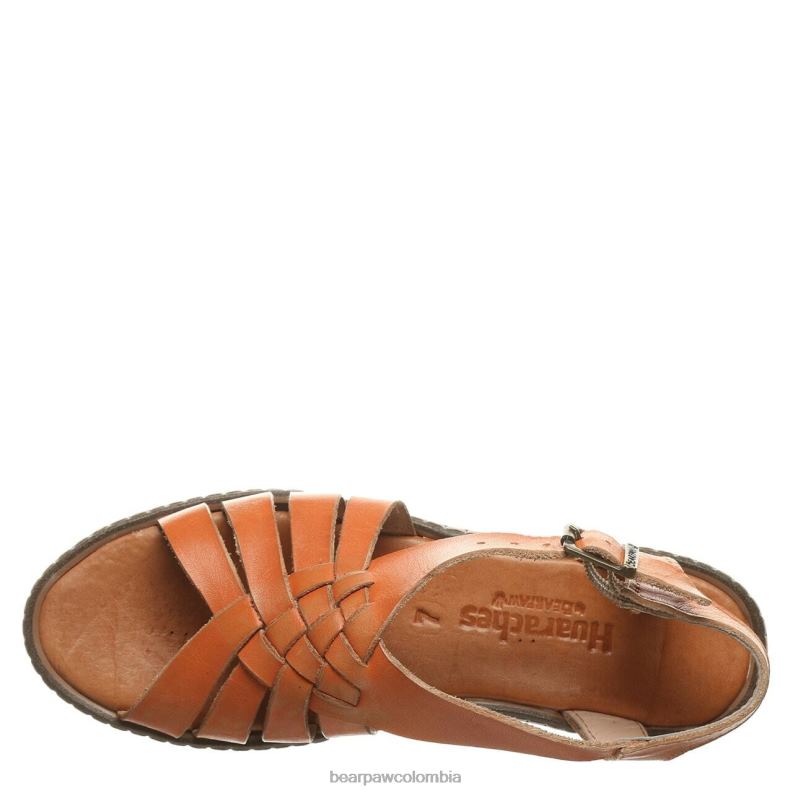BEARPAW 8B2H488 sandalias naranja mujer lea