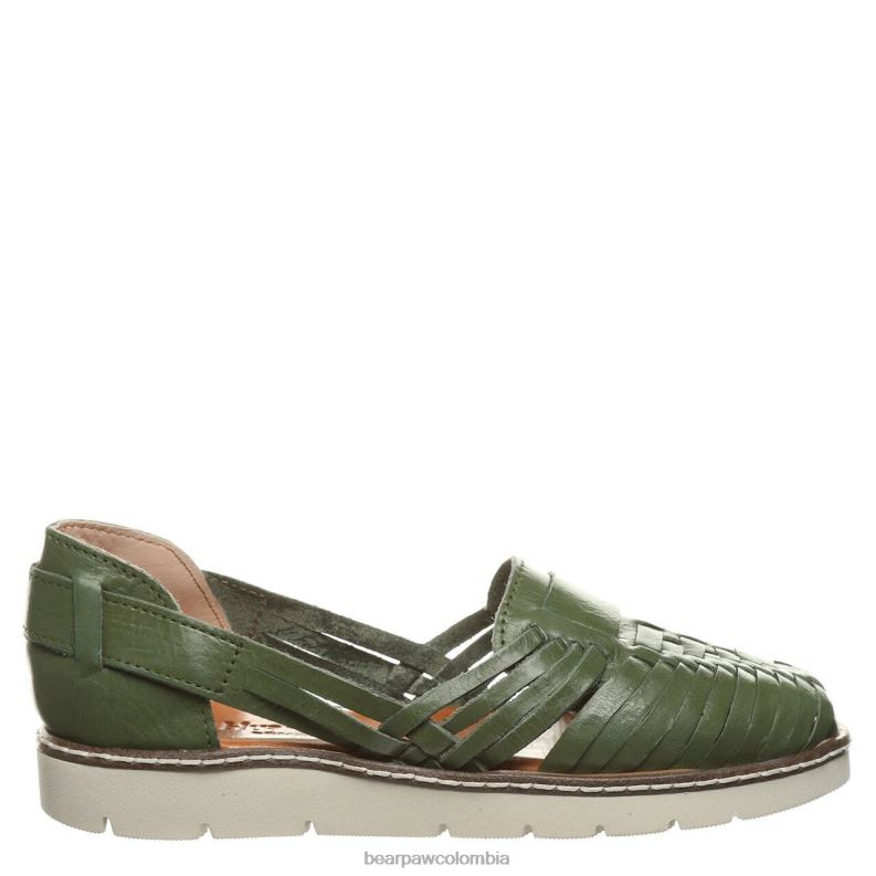 BEARPAW 8B2H492 sandalias verde militar mujer lena