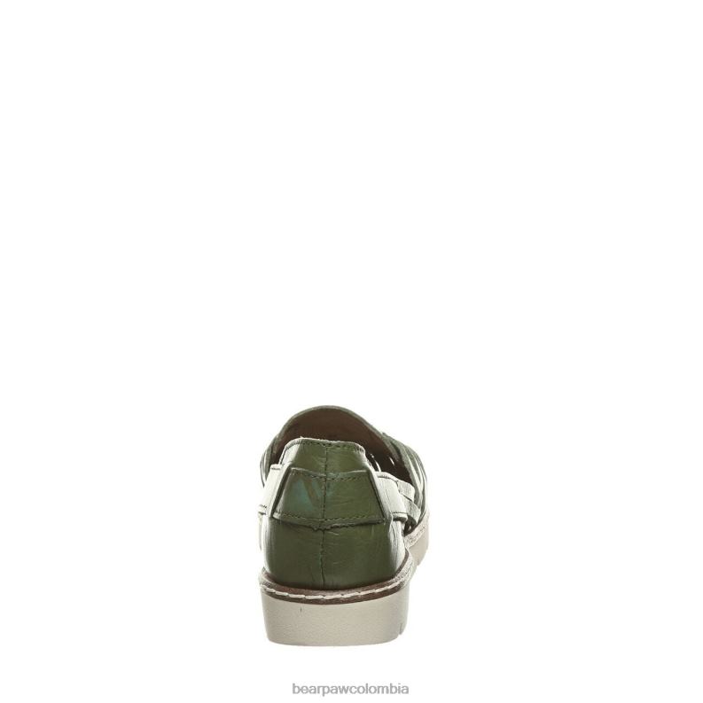 BEARPAW 8B2H492 sandalias verde militar mujer lena