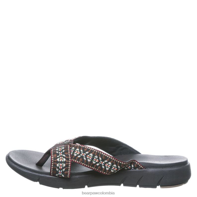 BEARPAW 8B2H496 sandalias chocolate mujer enebro