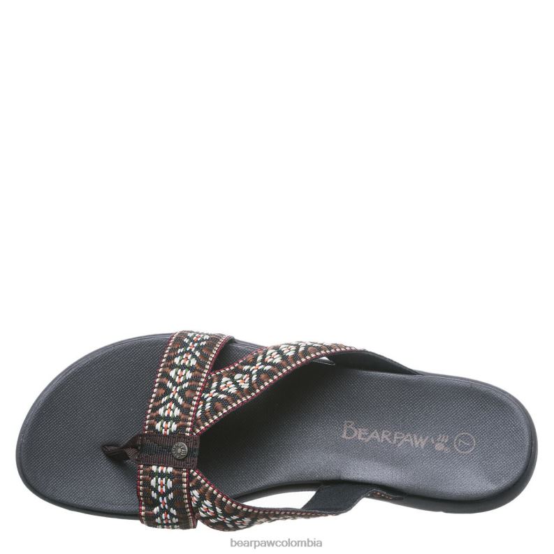 BEARPAW 8B2H496 sandalias chocolate mujer enebro