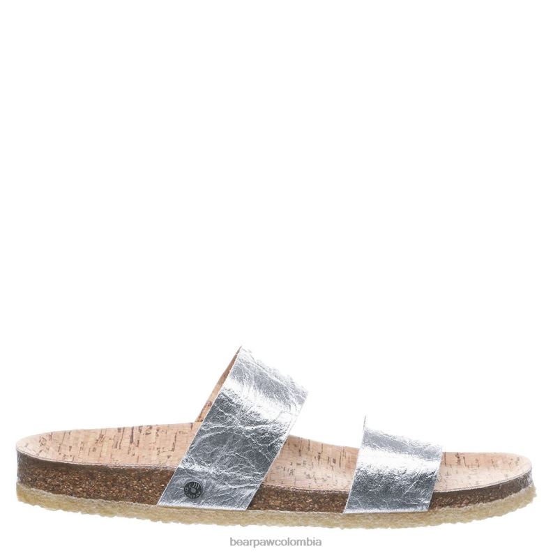 BEARPAW 8B2H502 sandalias plata mujer lilo