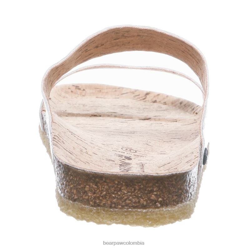 BEARPAW 8B2H502 sandalias plata mujer lilo